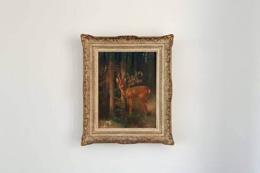 Anton Trieb painting hanging on white wall